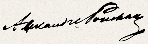 «Французская» подпись Пушкина