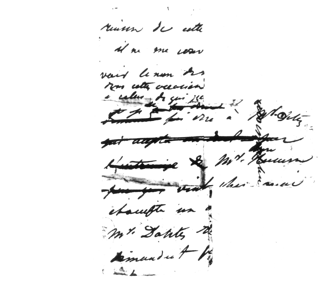 Черновое письмо Пушкина к Бенкендорфу (до) 21 ноября 1836г. 1-й лист. Лицевая сторона (Стр.3 письма). Оригинал.