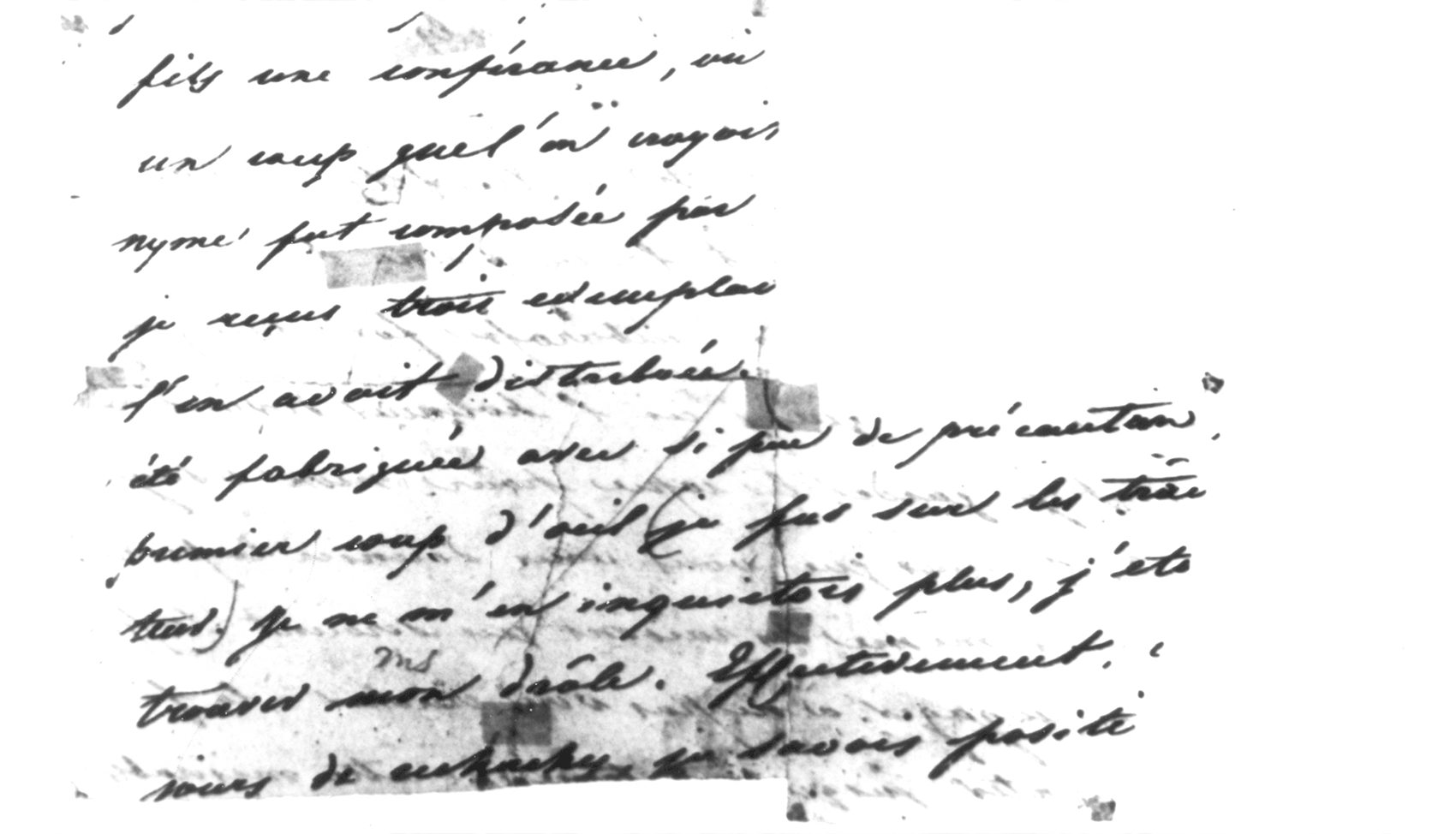 Ноябрьское, 1836 г., письмо Пушкина к Геккерну (2-я редакция) – 2-й лист, лицевая сторона. Подлинник.